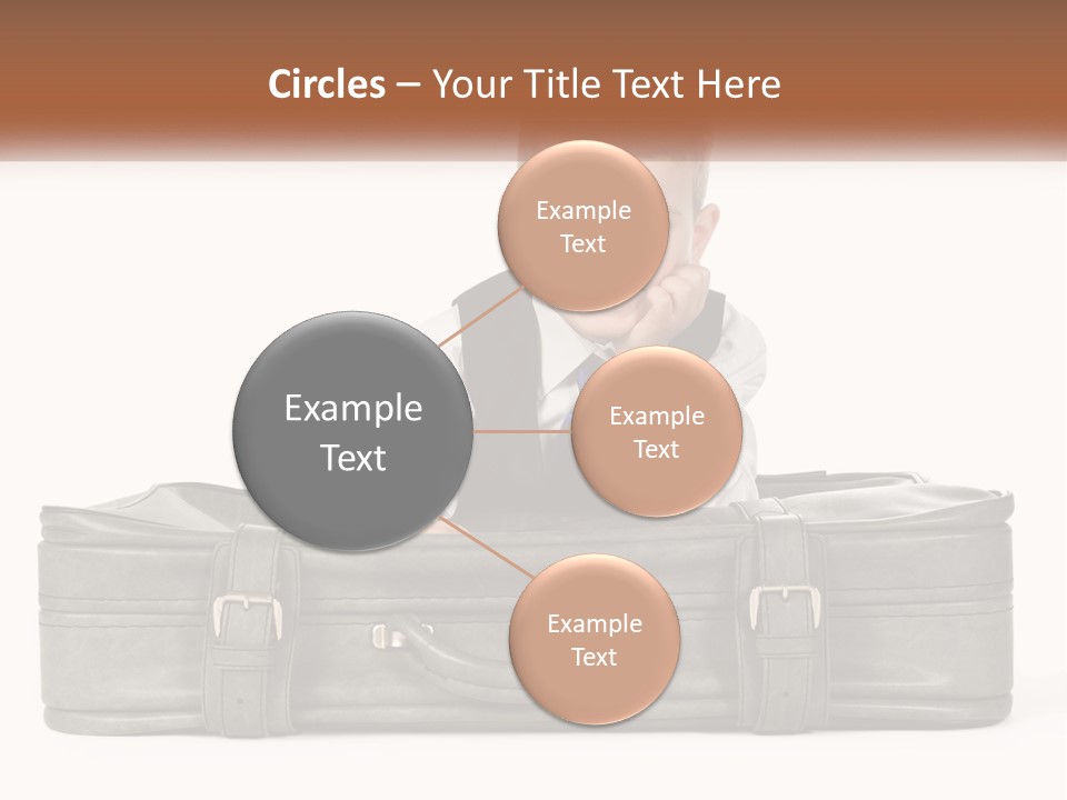 Tourism Head Luggage PowerPoint Template