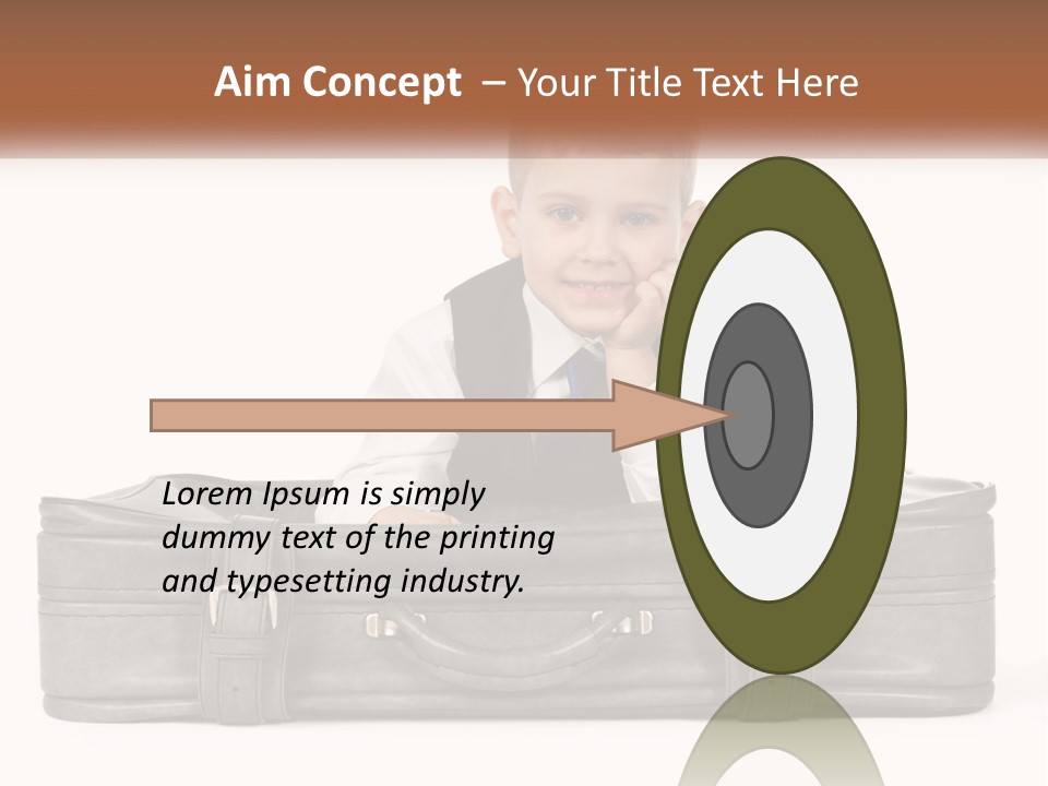 Tourism Head Luggage PowerPoint Template