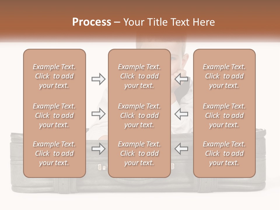 Tourism Head Luggage PowerPoint Template