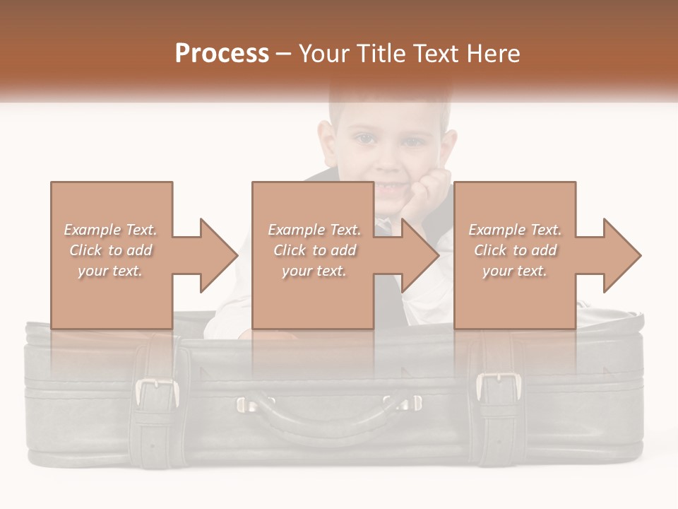 Tourism Head Luggage PowerPoint Template