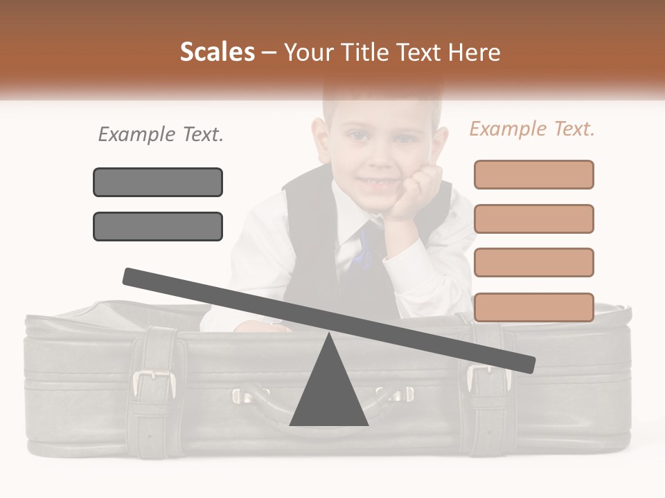 Tourism Head Luggage PowerPoint Template