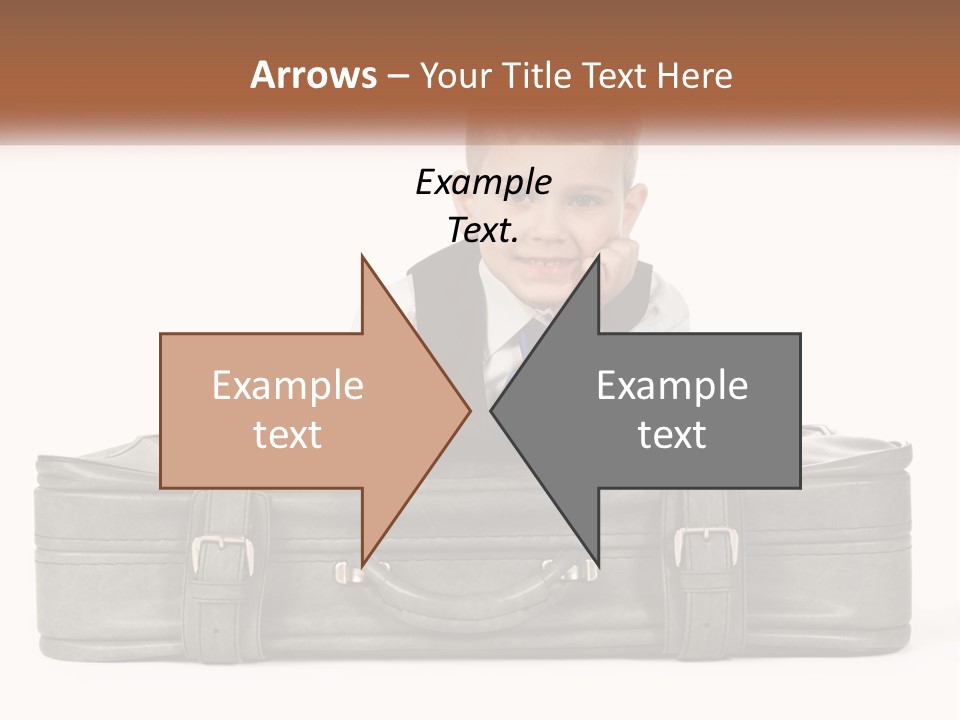 Tourism Head Luggage PowerPoint Template