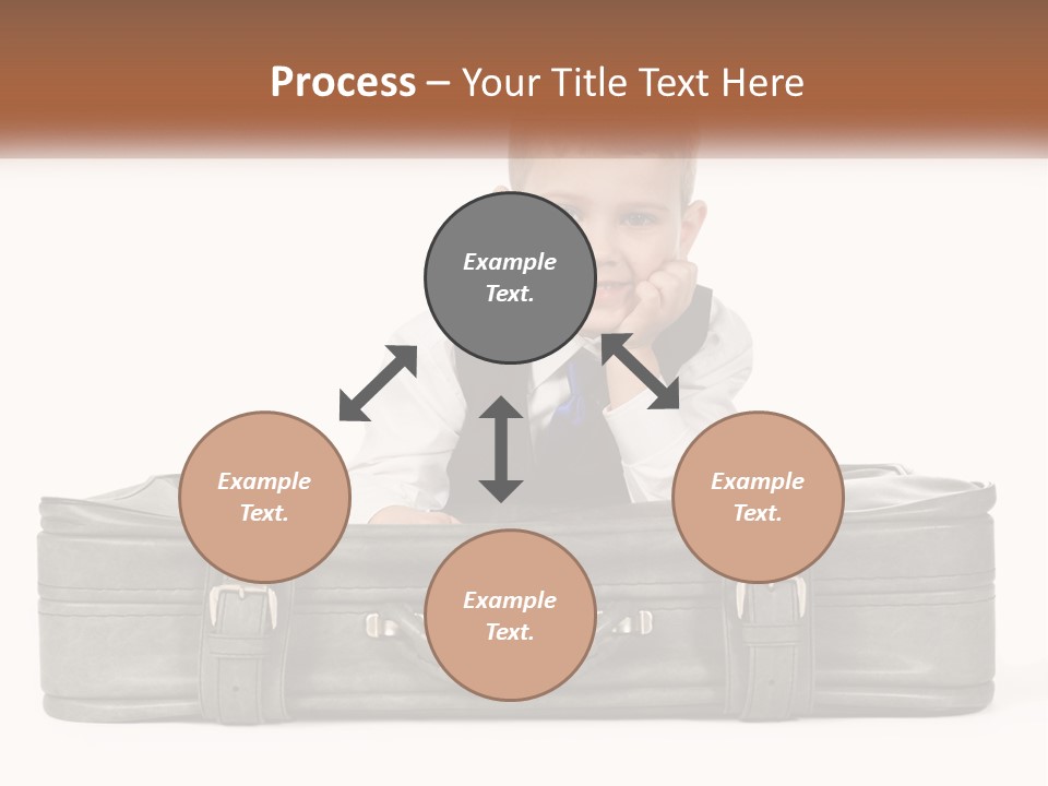 Tourism Head Luggage PowerPoint Template