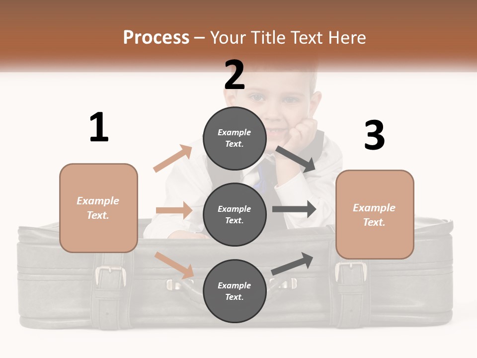 Tourism Head Luggage PowerPoint Template