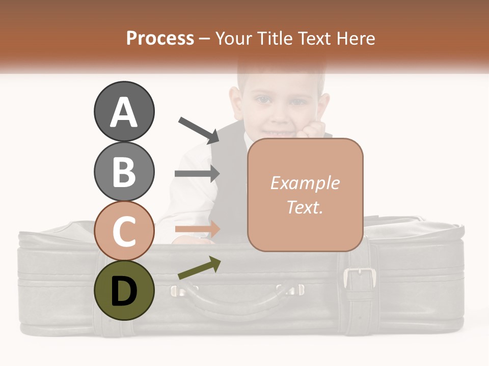 Tourism Head Luggage PowerPoint Template