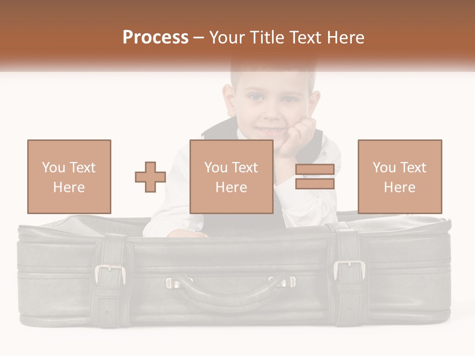 Tourism Head Luggage PowerPoint Template