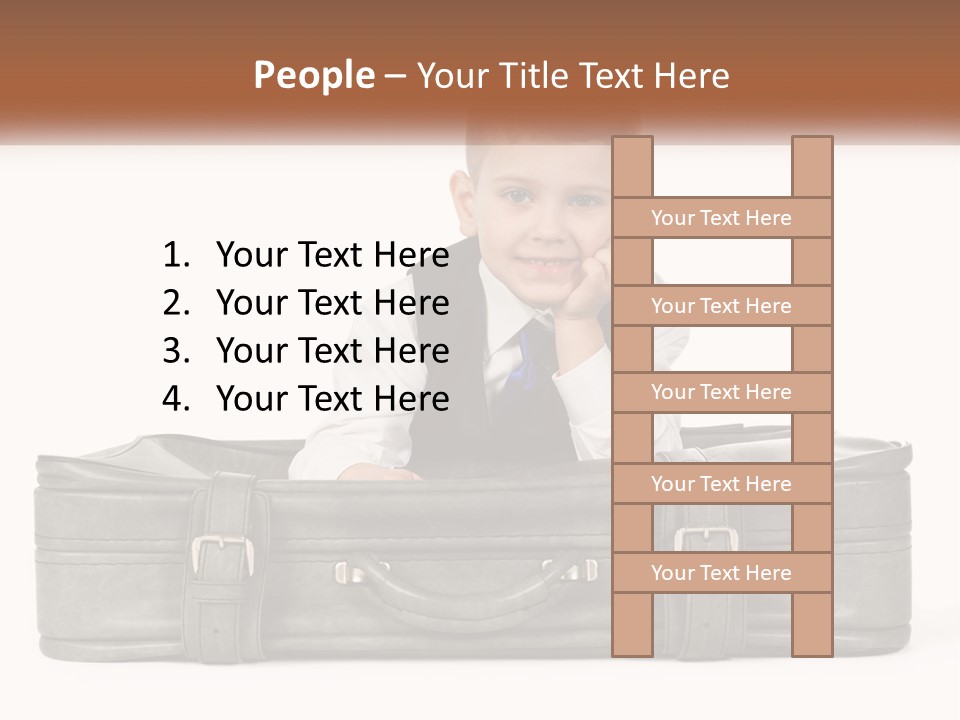 Tourism Head Luggage PowerPoint Template