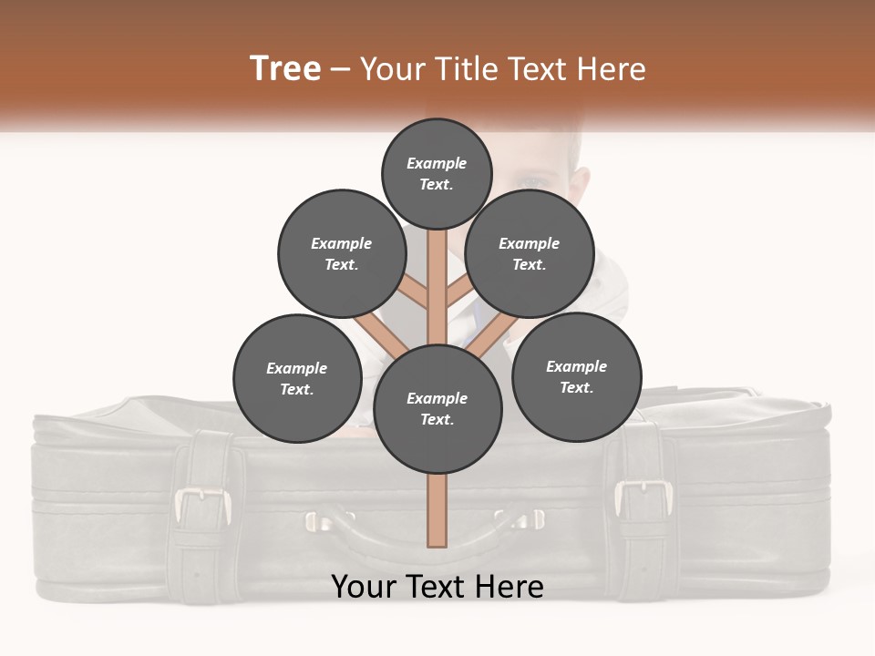 Tourism Head Luggage PowerPoint Template