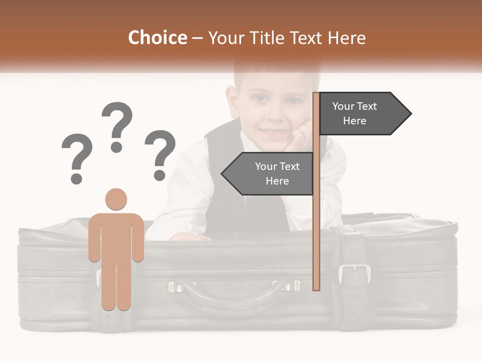 Tourism Head Luggage PowerPoint Template