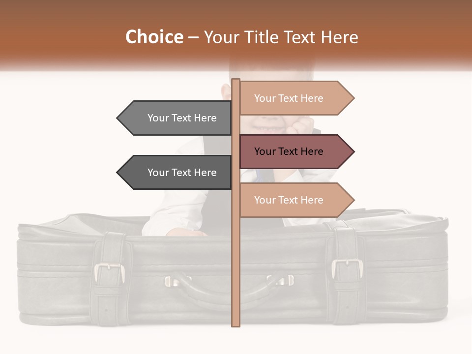 Tourism Head Luggage PowerPoint Template