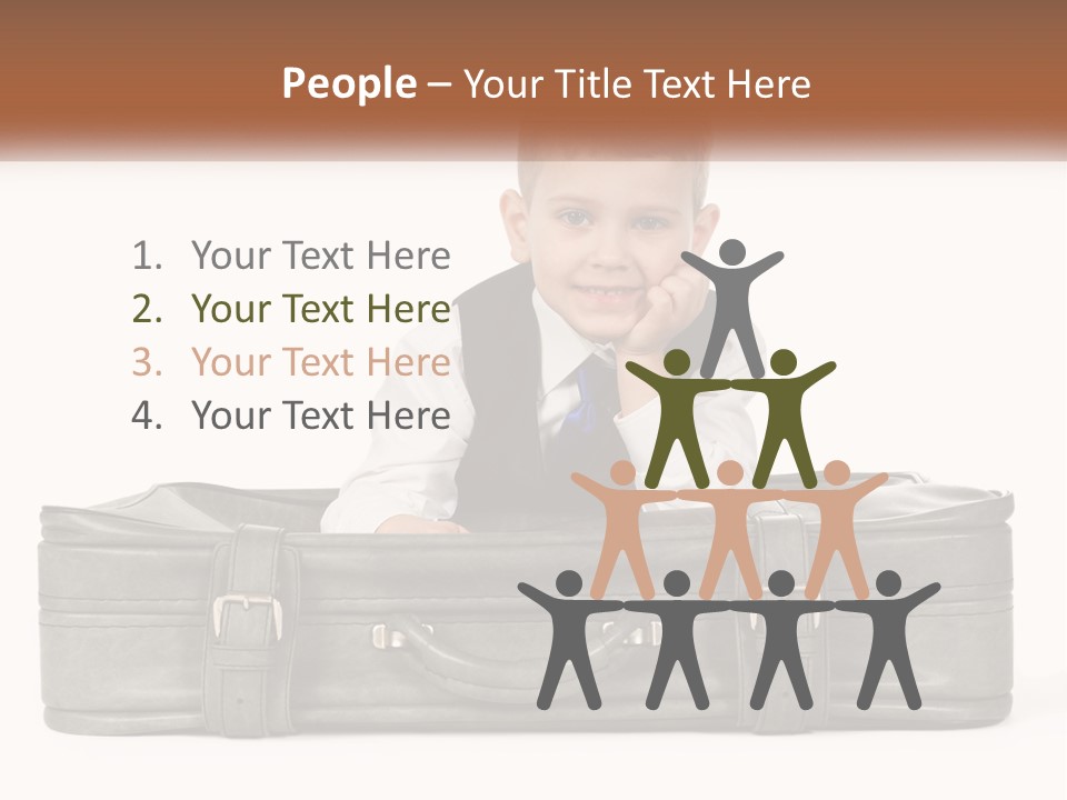 Tourism Head Luggage PowerPoint Template