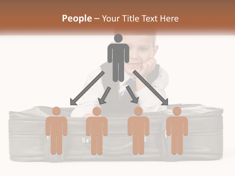 Tourism Head Luggage PowerPoint Template