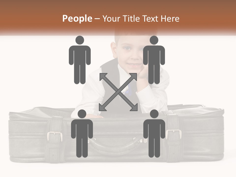 Tourism Head Luggage PowerPoint Template