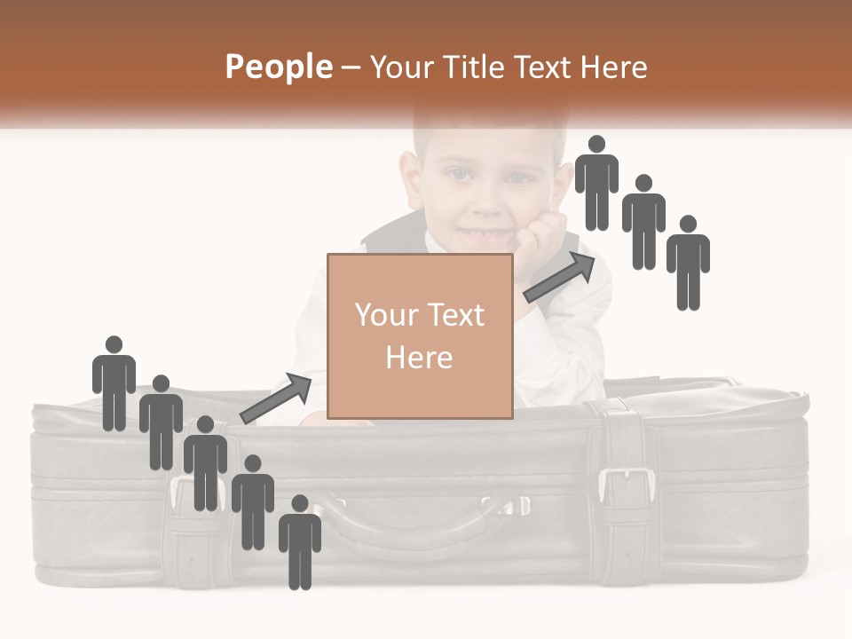 Tourism Head Luggage PowerPoint Template