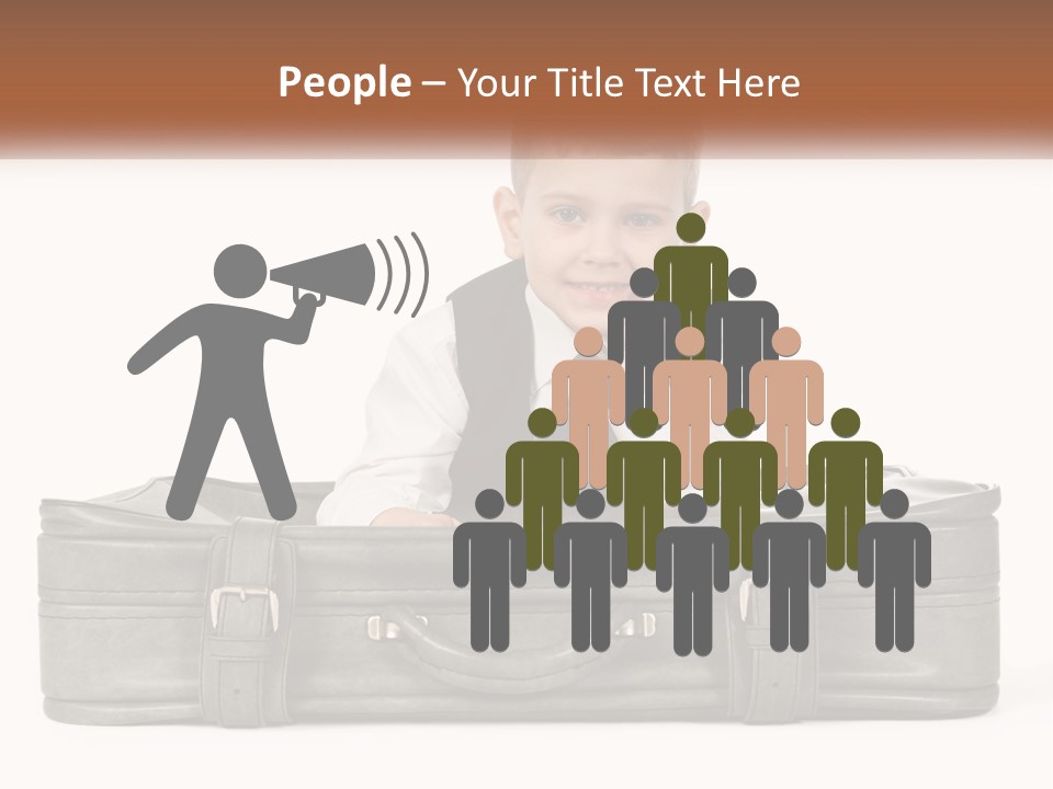 Tourism Head Luggage PowerPoint Template