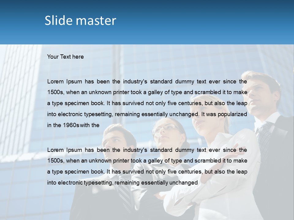 Collar Leadership Crossed PowerPoint Template