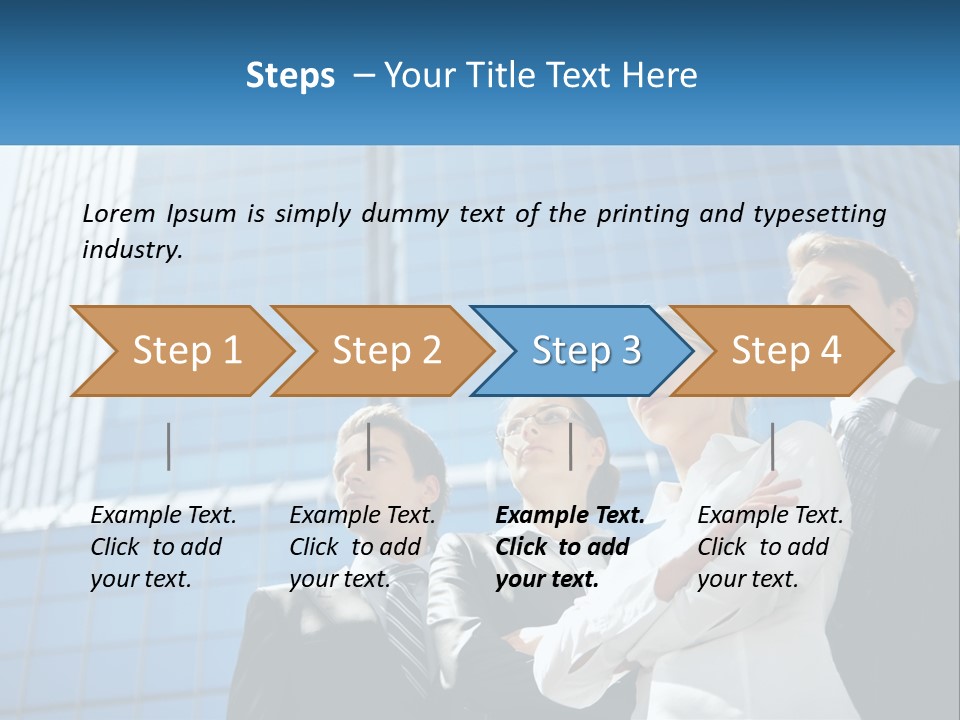 Collar Leadership Crossed PowerPoint Template