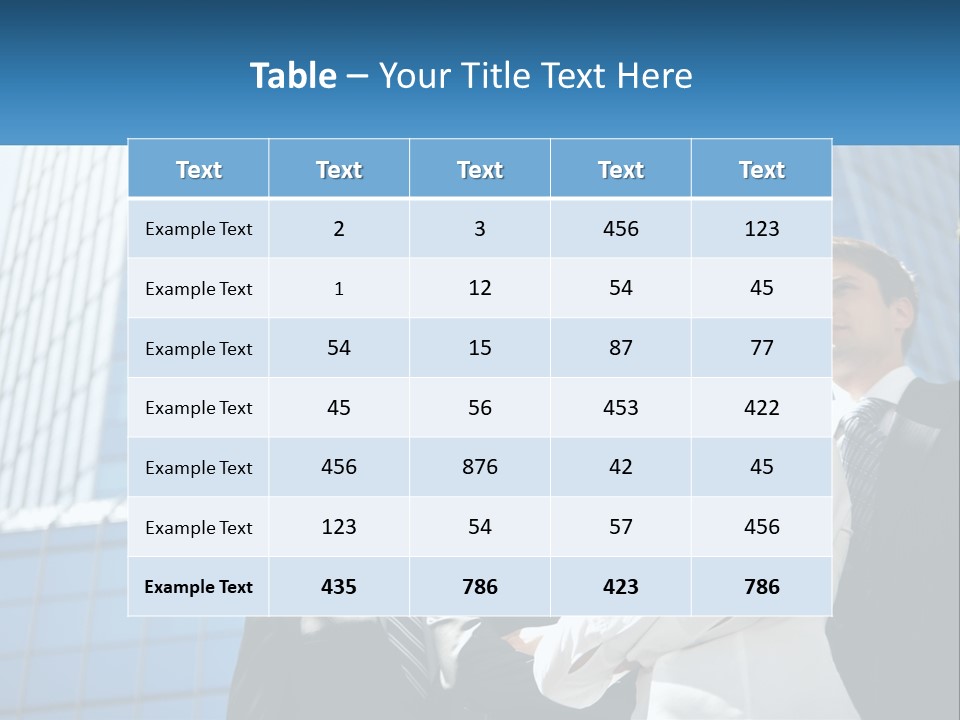 Collar Leadership Crossed PowerPoint Template