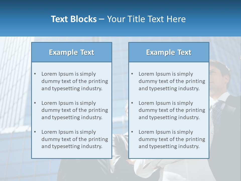 Collar Leadership Crossed PowerPoint Template