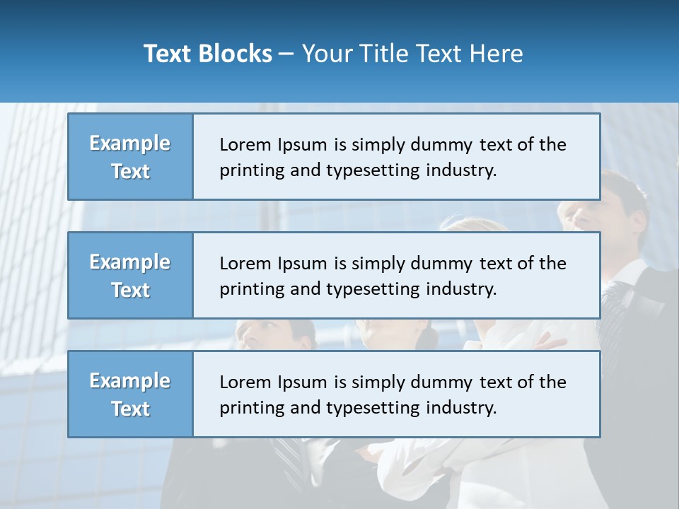 Collar Leadership Crossed PowerPoint Template