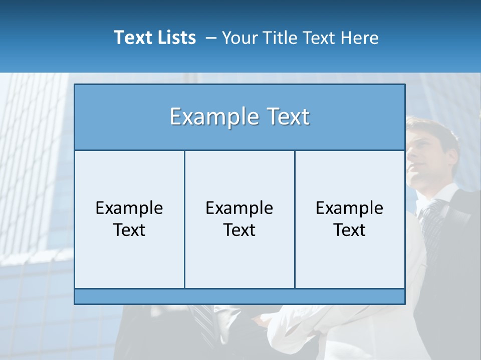 Collar Leadership Crossed PowerPoint Template