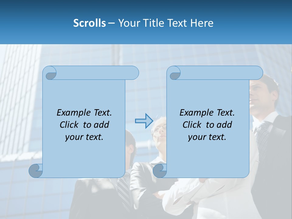 Collar Leadership Crossed PowerPoint Template