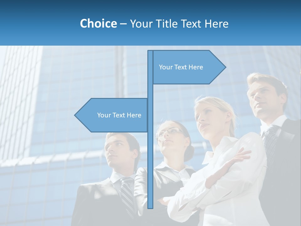 Collar Leadership Crossed PowerPoint Template