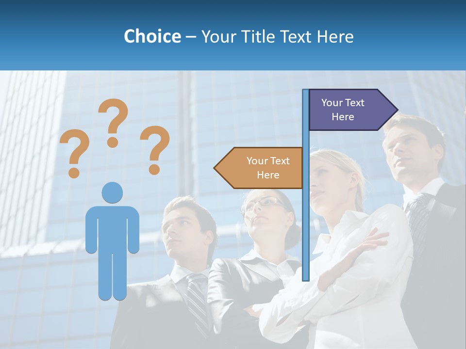 Collar Leadership Crossed PowerPoint Template