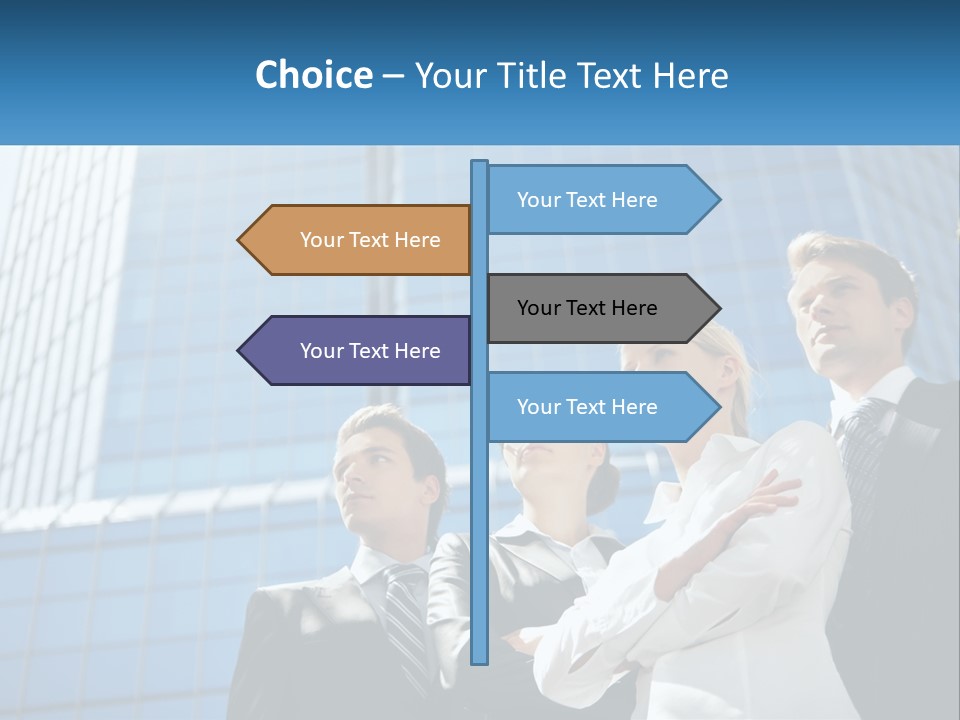 Collar Leadership Crossed PowerPoint Template