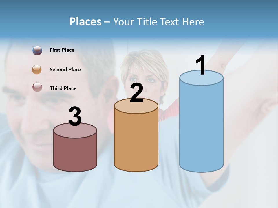 A Man And A Woman Are Looking At The Camera PowerPoint Template