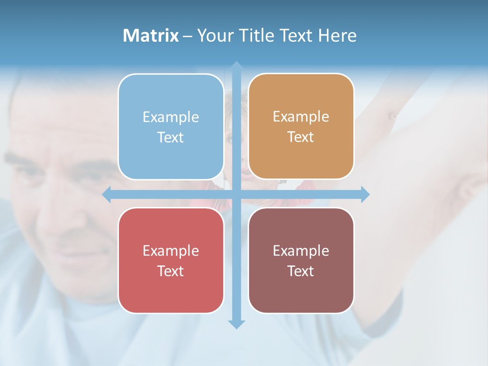 A Man And A Woman Are Looking At The Camera PowerPoint Template