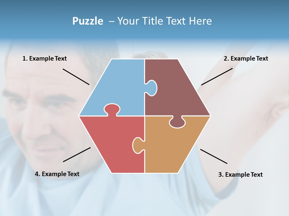 A Man And A Woman Are Looking At The Camera PowerPoint Template