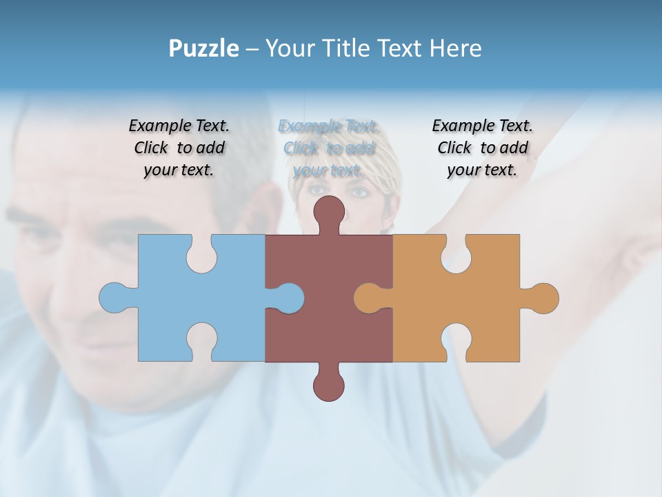 A Man And A Woman Are Looking At The Camera PowerPoint Template