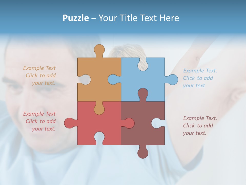 A Man And A Woman Are Looking At The Camera PowerPoint Template