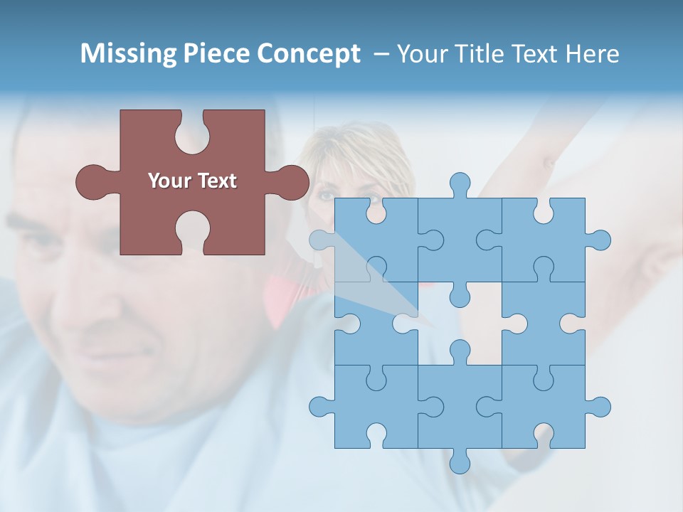 A Man And A Woman Are Looking At The Camera PowerPoint Template