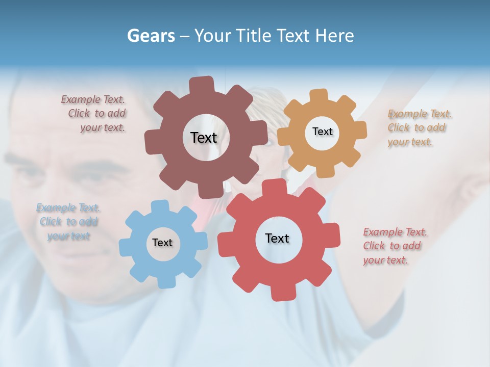 A Man And A Woman Are Looking At The Camera PowerPoint Template