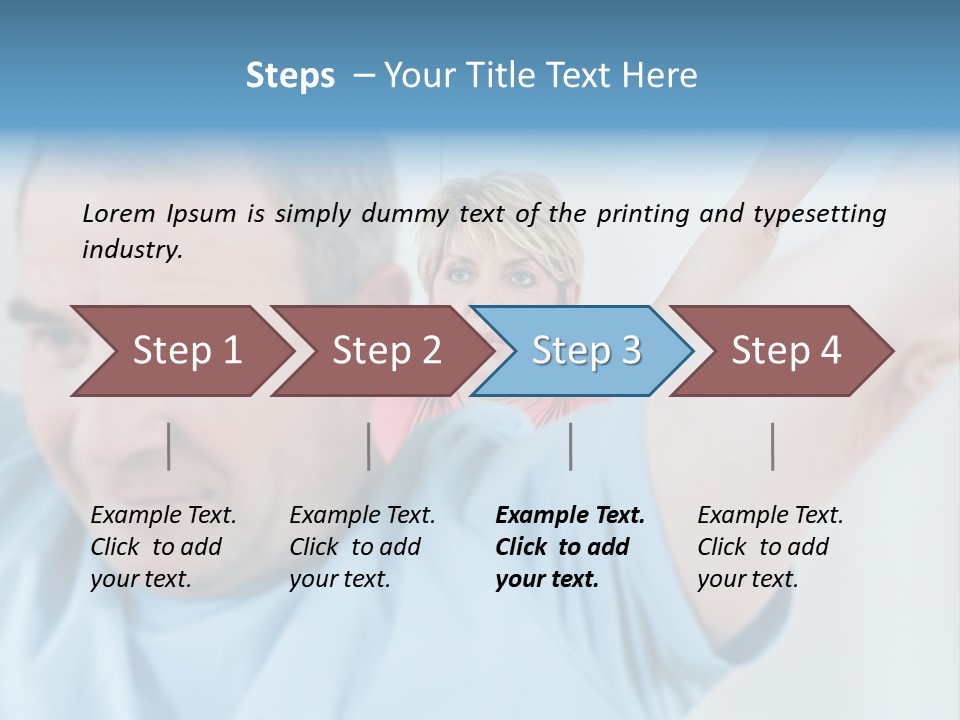 A Man And A Woman Are Looking At The Camera PowerPoint Template