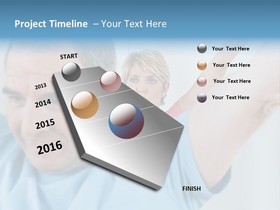 A Man And A Woman Are Looking At The Camera PowerPoint Template