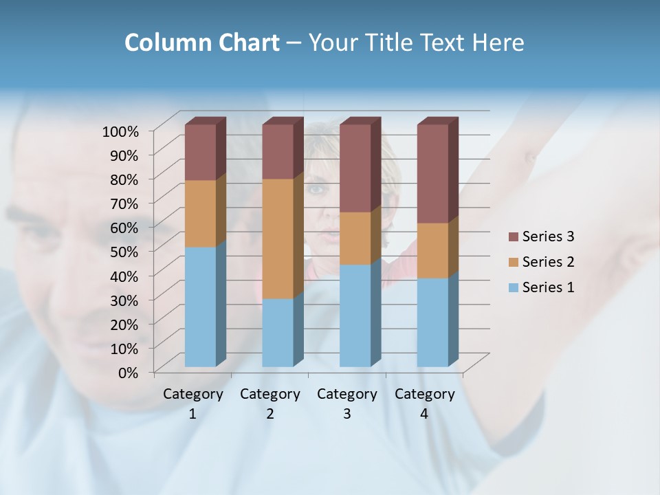 A Man And A Woman Are Looking At The Camera PowerPoint Template