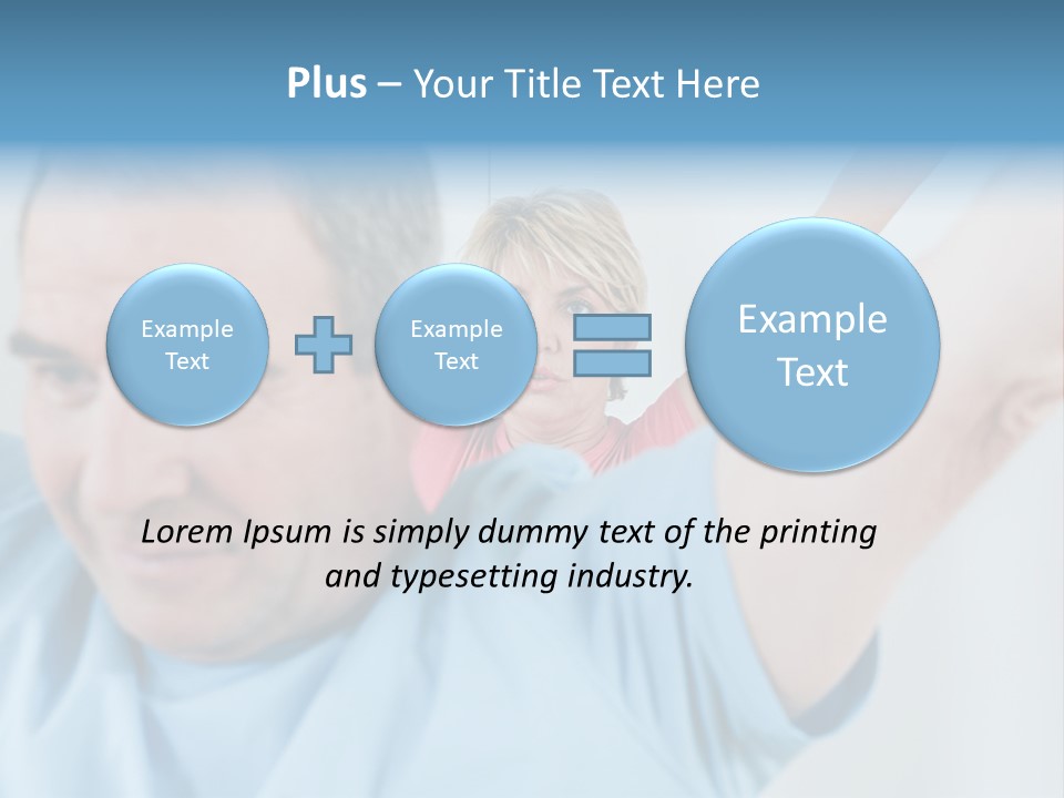A Man And A Woman Are Looking At The Camera PowerPoint Template