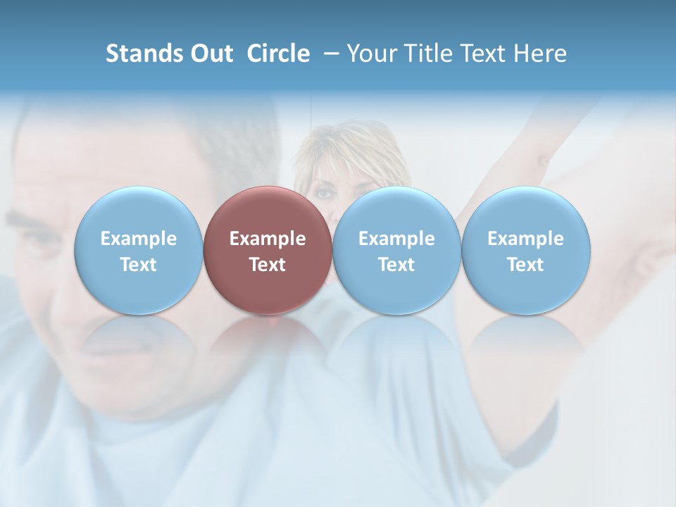 A Man And A Woman Are Looking At The Camera PowerPoint Template