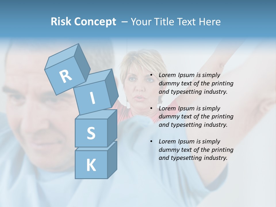 A Man And A Woman Are Looking At The Camera PowerPoint Template