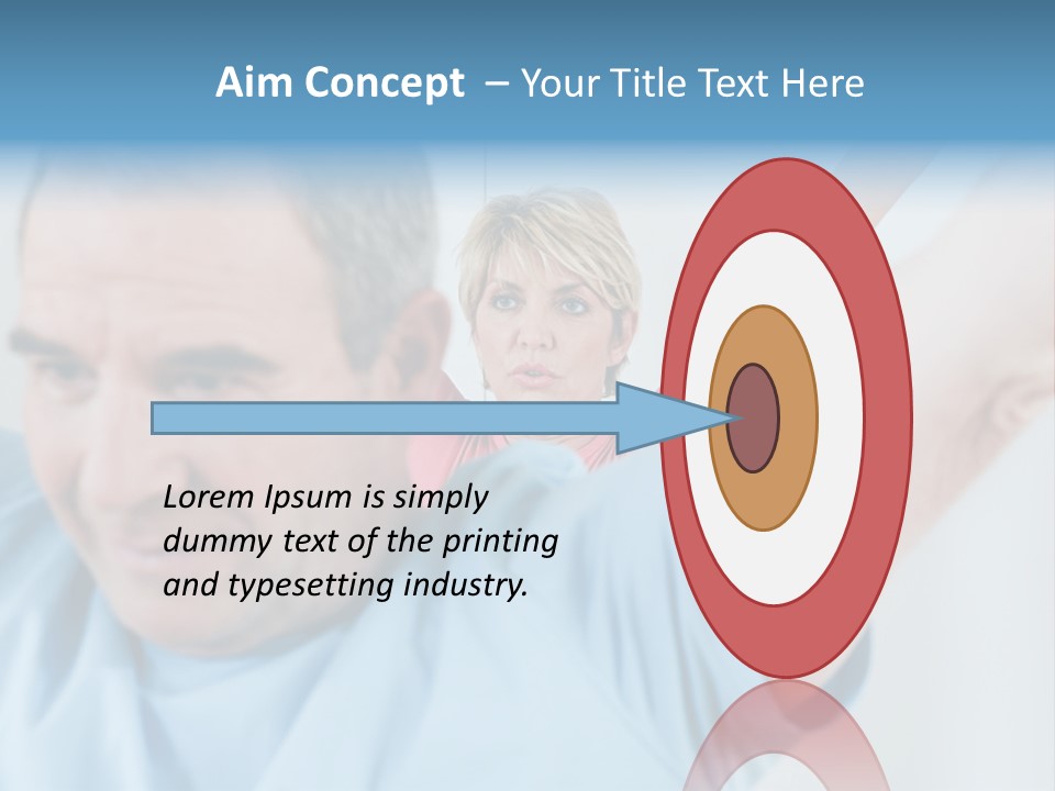 A Man And A Woman Are Looking At The Camera PowerPoint Template