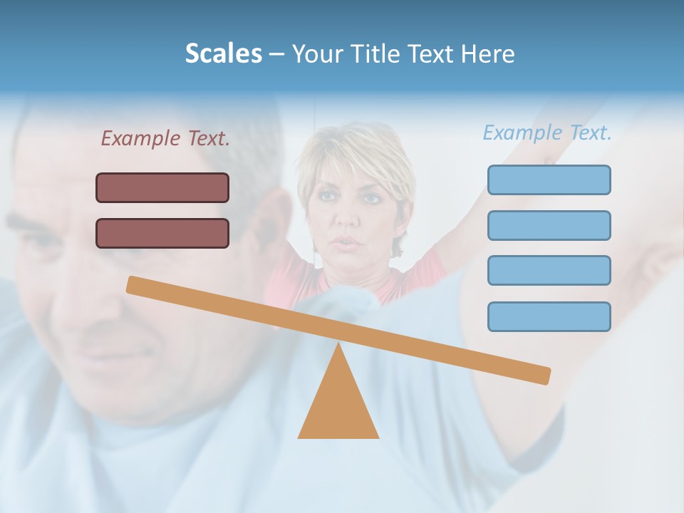 A Man And A Woman Are Looking At The Camera PowerPoint Template