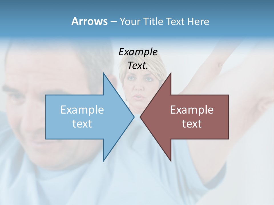 A Man And A Woman Are Looking At The Camera PowerPoint Template