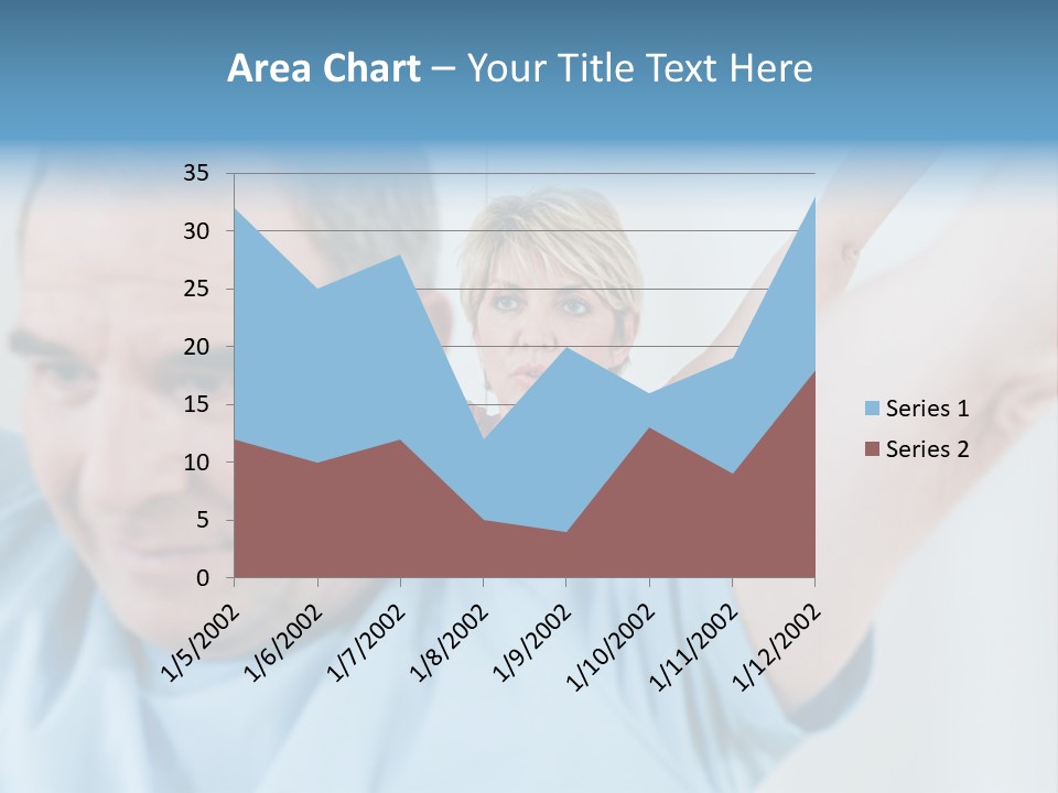 A Man And A Woman Are Looking At The Camera PowerPoint Template