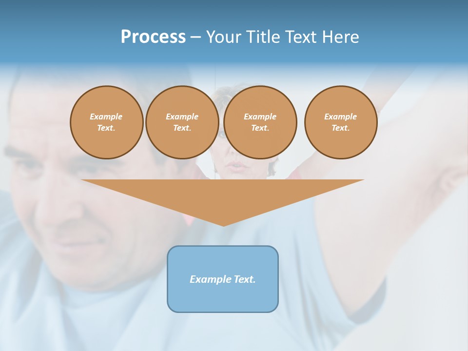 A Man And A Woman Are Looking At The Camera PowerPoint Template