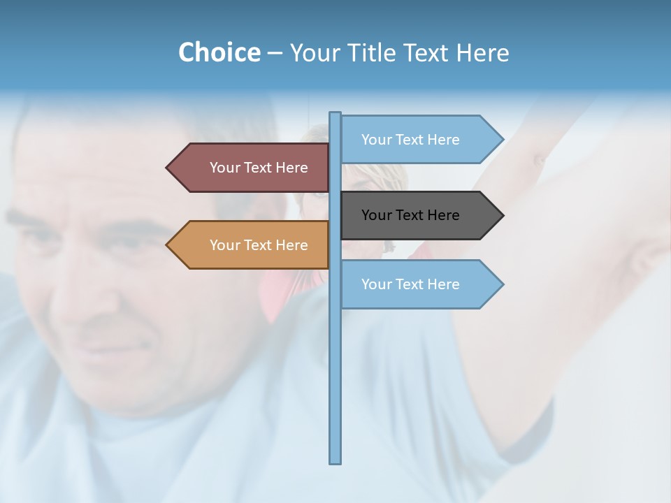 A Man And A Woman Are Looking At The Camera PowerPoint Template
