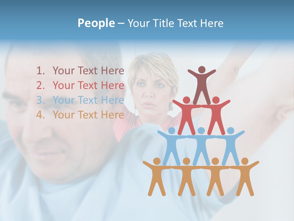A Man And A Woman Are Looking At The Camera PowerPoint Template