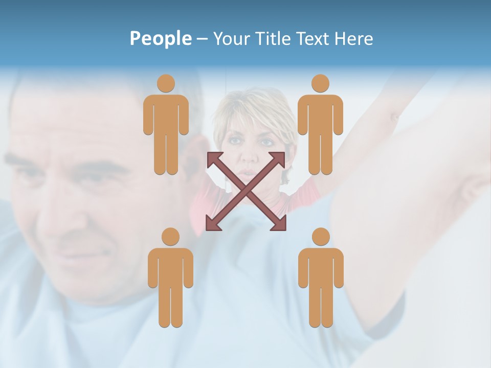 A Man And A Woman Are Looking At The Camera PowerPoint Template